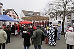 15. Jeckentreff auf dem Merler Dorfplatz