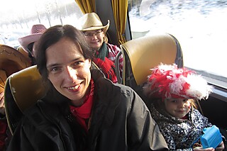 ...im Bus...