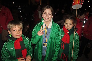 Fackelzug des Meckenheimer Kinderprinzenpaares Julian I. und Lena I.