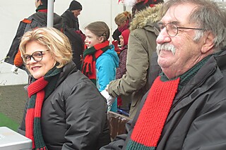 Super Stimmung auf dem Merler Dorfplatz