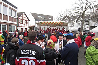 Super Stimmung auf dem Merler Dorfplatz