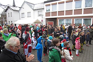 Super Stimmung auf dem Merler Dorfplatz