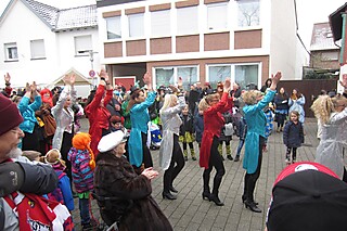 Super Stimmung auf dem Merler Dorfplatz
