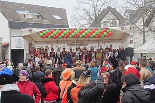 Super Stimmung auf dem Merler Dorfplatz