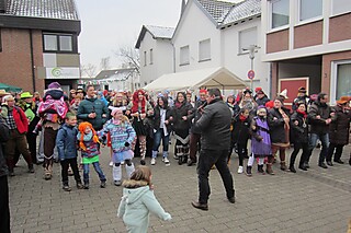 Super Stimmung auf dem Merler Dorfplatz