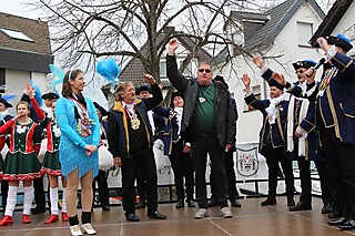 Super Stimmung auf dem Merler Dorfplatz