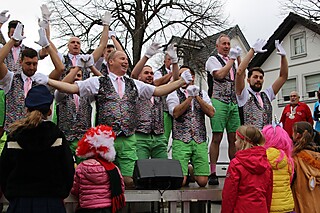 Super Stimmung auf dem Merler Dorfplatz