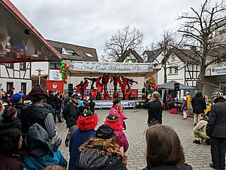 Super Stimmung auf dem Merler Dorfplatz