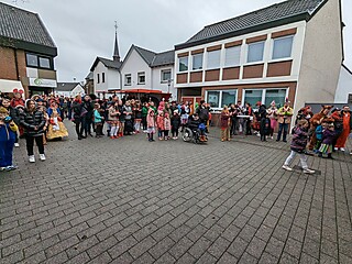 Super Stimmung auf dem Merler Dorfplatz