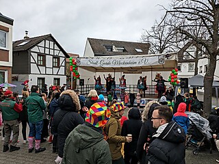 Super Stimmung auf dem Merler Dorfplatz
