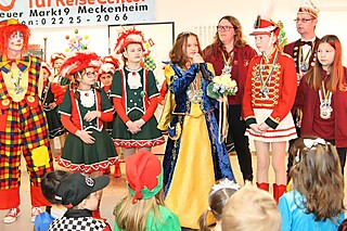 Clown Coco und die Stadt-Garde Meckenheim e.V. begeisterten die kleinen Jecken!