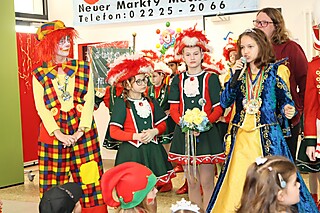 Clown Coco und die Stadt-Garde Meckenheim e.V. begeisterten die kleinen Jecken!