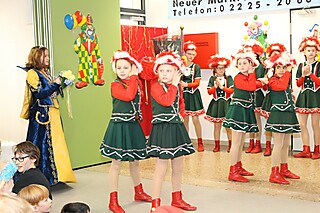 Clown Coco und die Stadt-Garde Meckenheim e.V. begeisterten die kleinen Jecken!