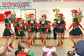 Clown Coco und die Stadt-Garde Meckenheim e.V. begeisterten die kleinen Jecken!