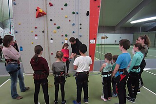 Die Stadt-Gardisten zu Besuch in der Kletterhalle