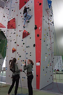 Die Stadt-Gardisten zu Besuch in der Kletterhalle
