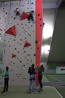 Die Stadt-Gardisten zu Besuch in der Kletterhalle