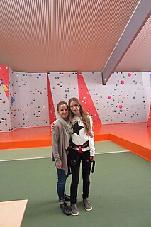 Die Stadt-Gardisten zu Besuch in der Kletterhalle