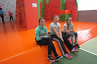 Die Stadt-Gardisten zu Besuch in der Kletterhalle