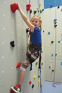 Die Stadt-Gardisten zu Besuch in der Kletterhalle
