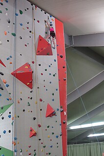 Die Stadt-Gardisten zu Besuch in der Kletterhalle