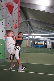 Die Stadt-Gardisten zu Besuch in der Kletterhalle
