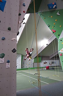 Die Stadt-Gardisten zu Besuch in der Kletterhalle