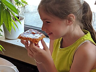 Stadt-Garde Kinder in der Kletterhalle