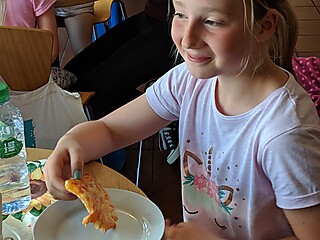 Stadt-Garde Kinder in der Kletterhalle