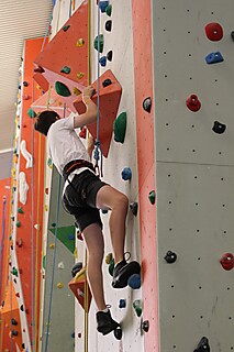 Stadt-Garde Kinder in der Kletterhalle