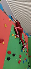 Die Kinder- und Jugendgruppe zu Besuch in der Kletterhalle
