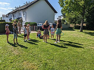 Stadt-Garde wählte und grillte
