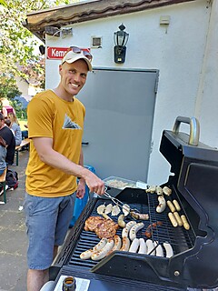 Stadt-Garde wählte und grillte