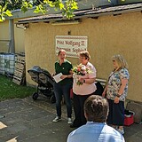 Stadt-Garde wählte und grillte