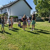 Stadt-Garde wählte und grillte