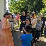 Stadt-Garde wählte und grillte