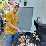 Stadt-Garde wählte und grillte