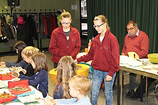 Der Nikolaus zu Besuch bei der Stadt-Garde